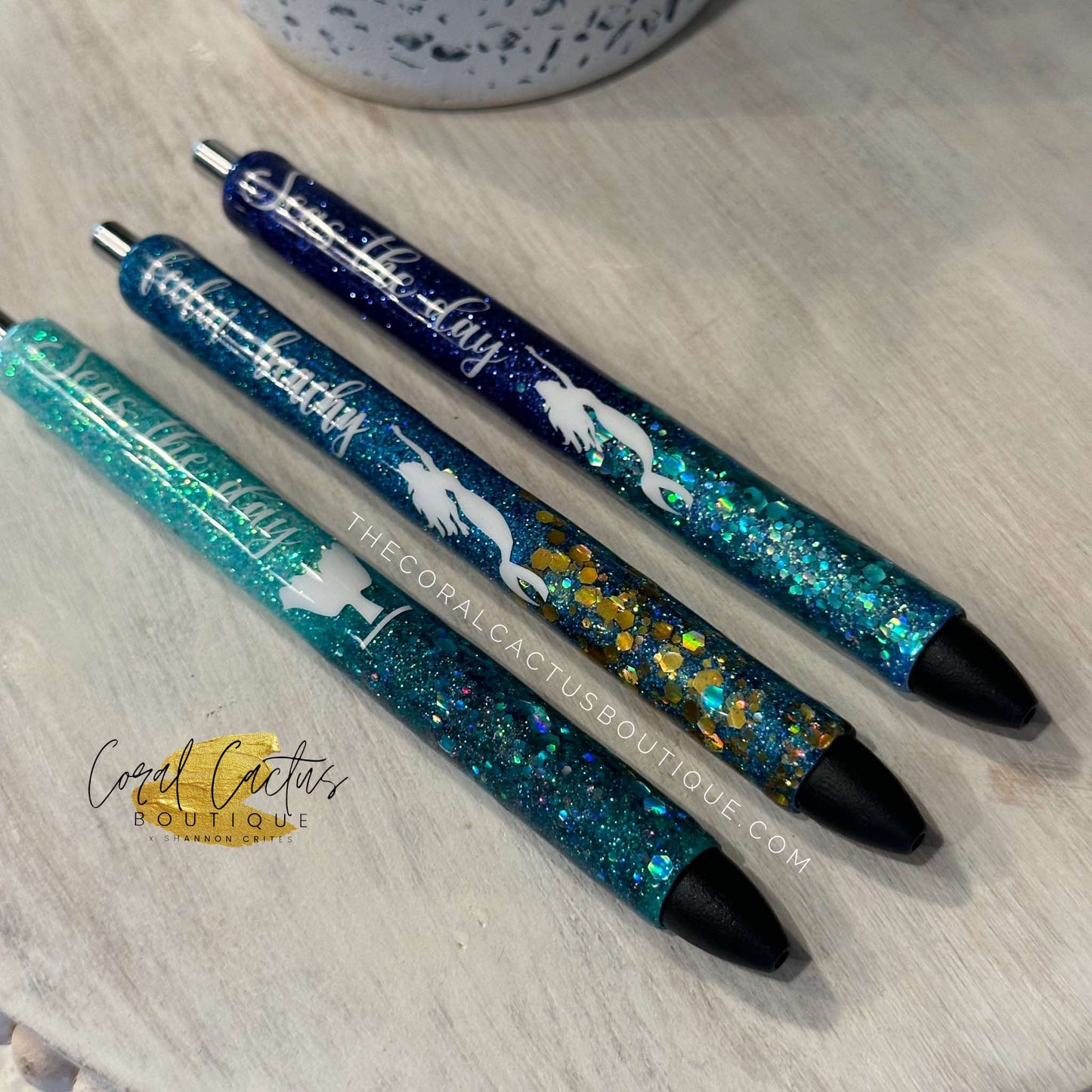 Custom Pen - Mermaid Glitter