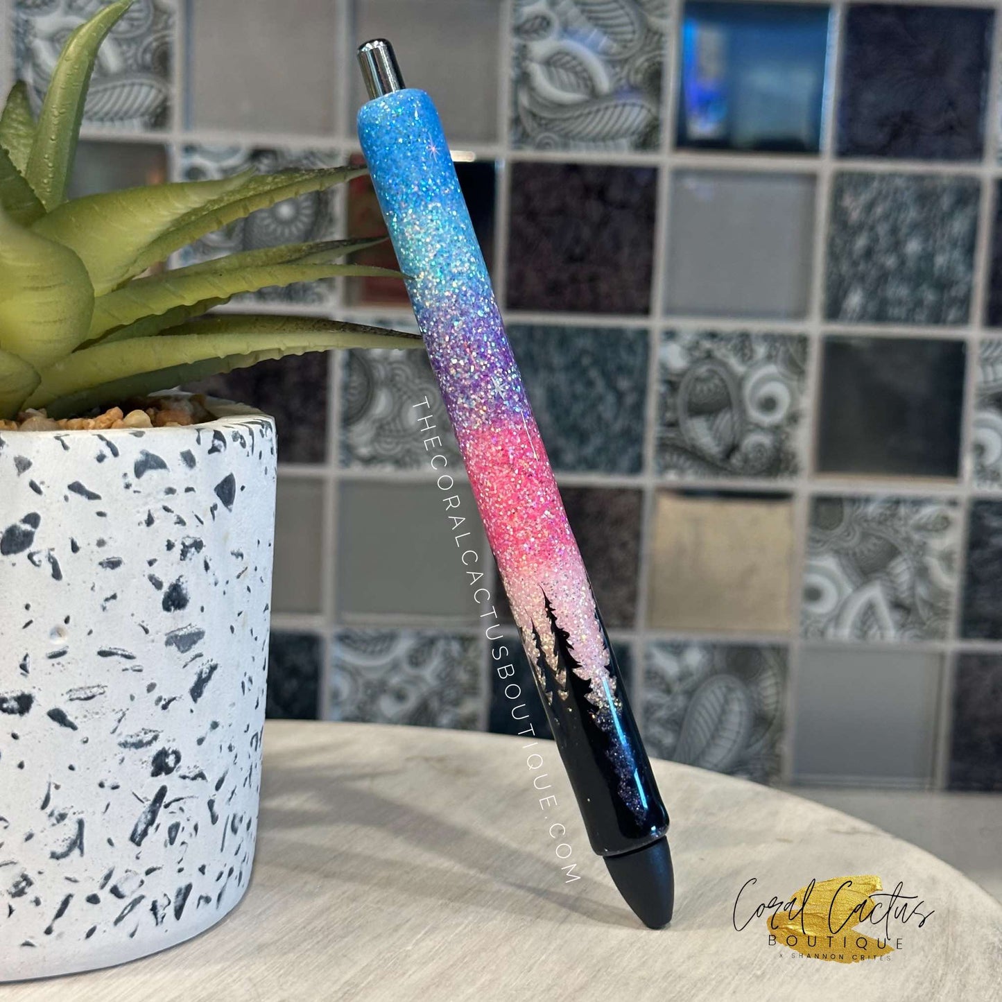 Custom Pen - Light Northern Lights