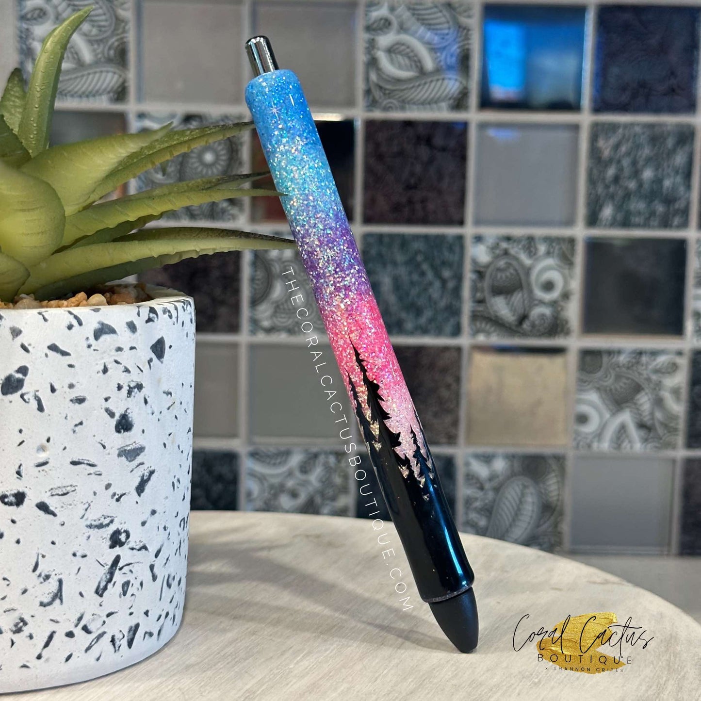 Custom Pen - Light Northern Lights