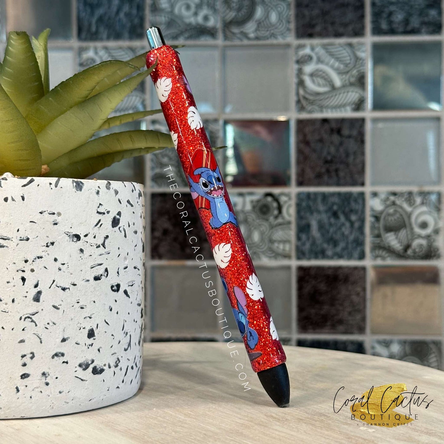 Custom Pen - Tropical Surf Alien