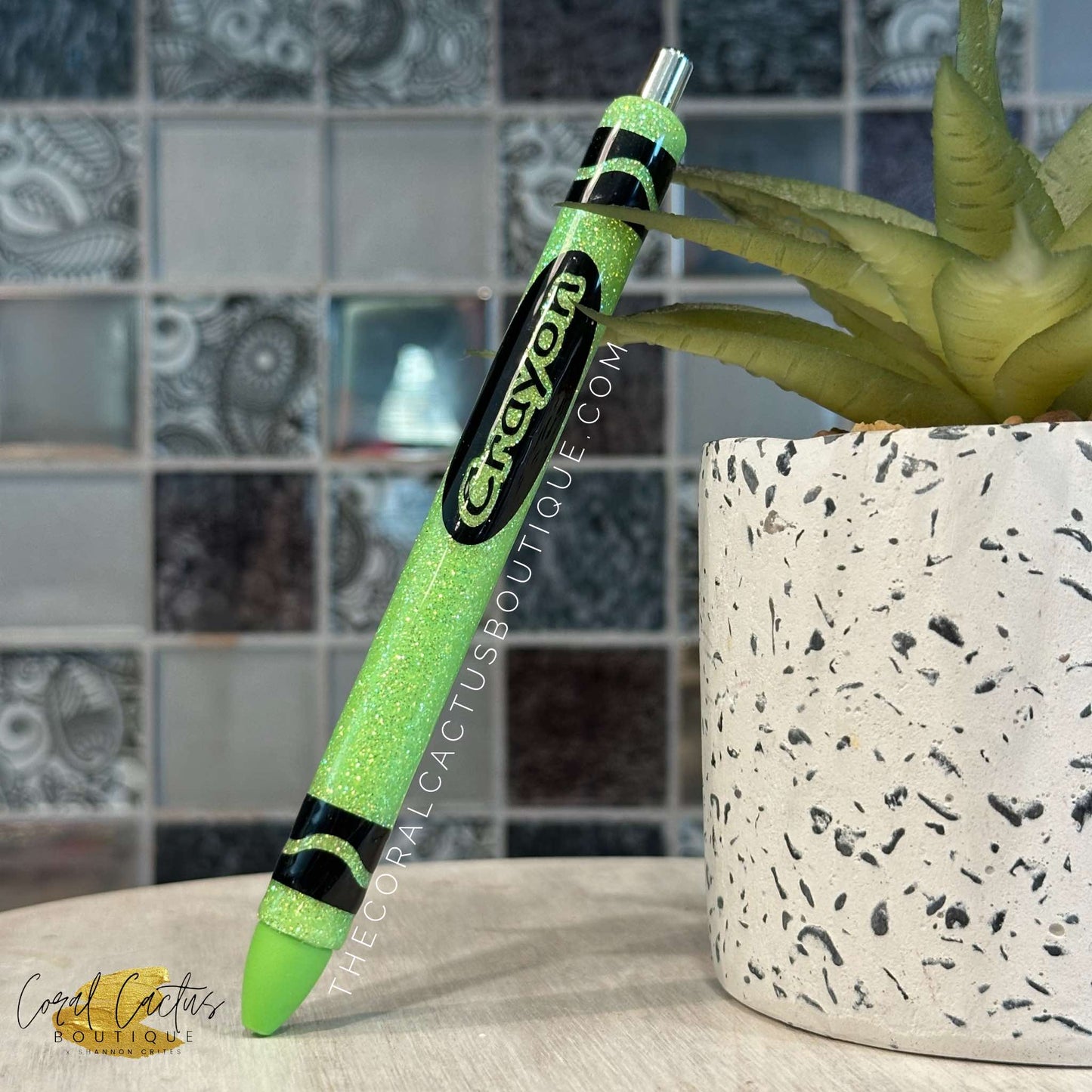 Custom Pen - Crayola Bright Color Crayon