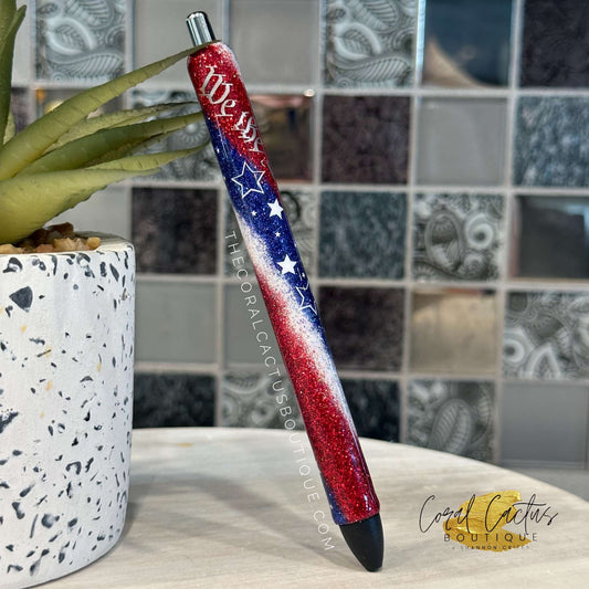 Custom Pen - We The People Swirl