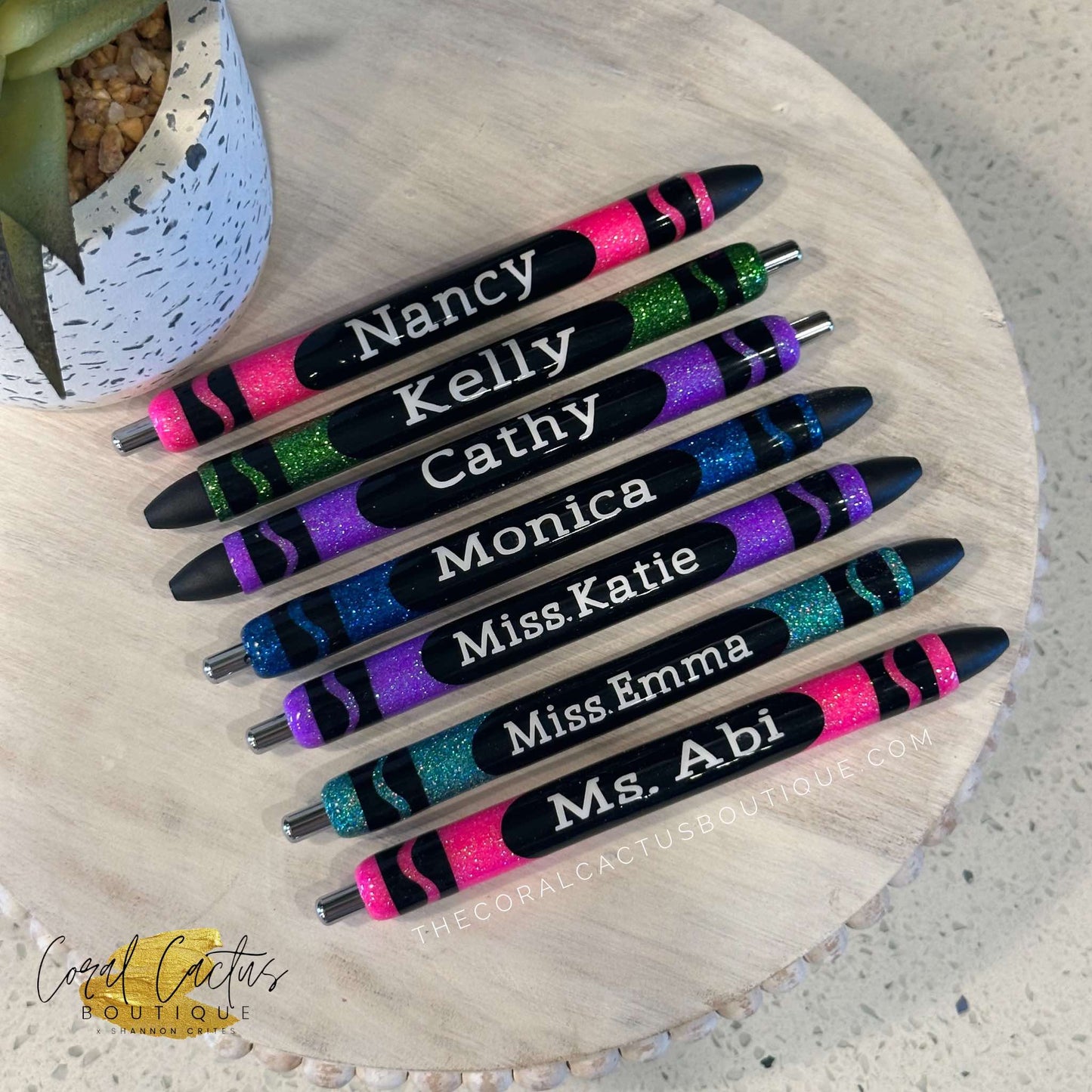 Custom Pen - Crayola Dark Color Crayon