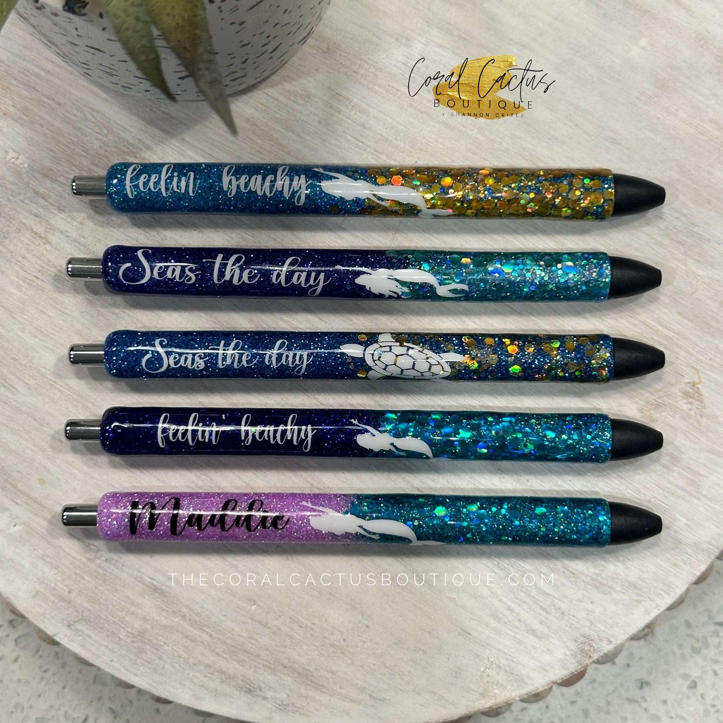 Custom Pen - Mermaid Glitter