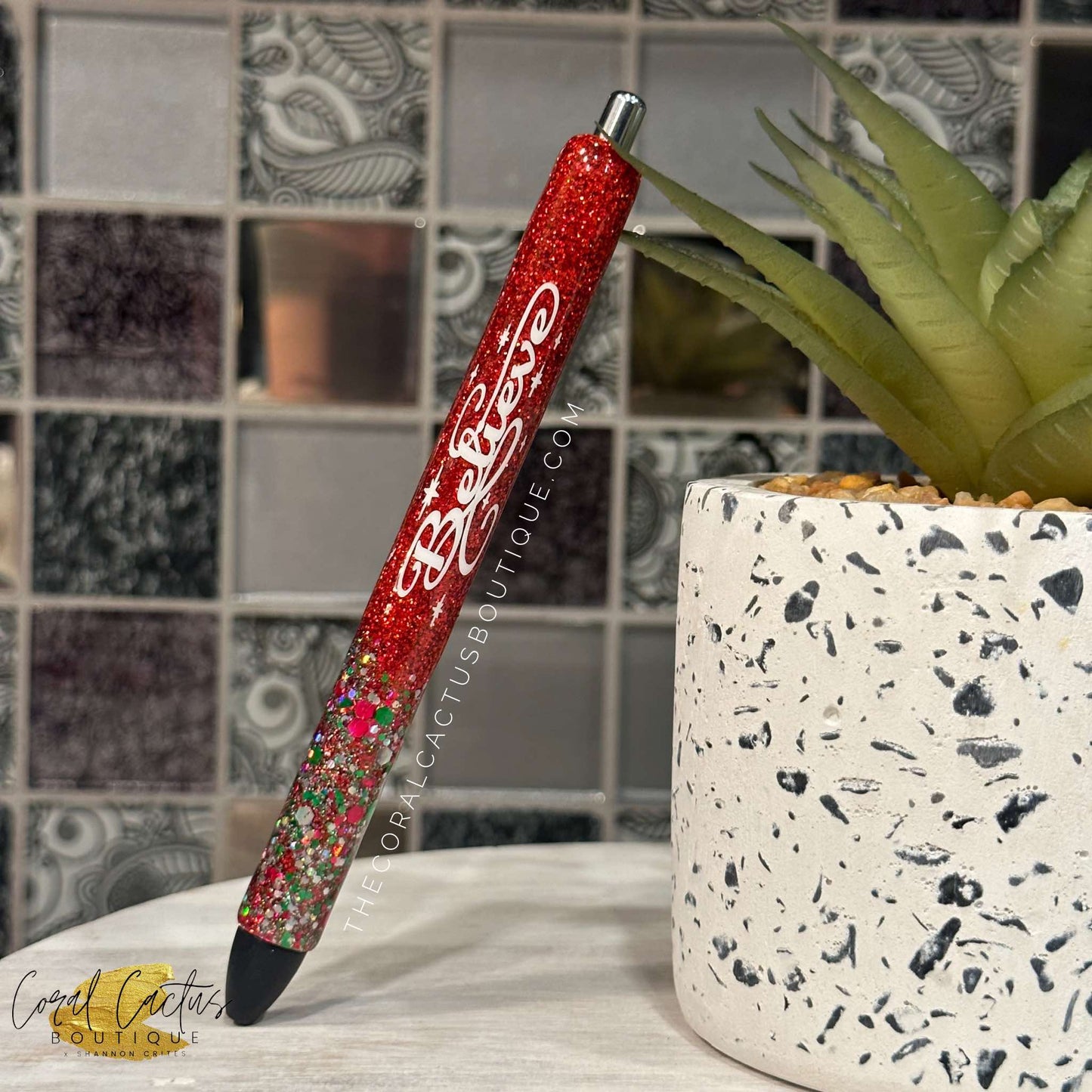 Custom Pen - Christmas Believe