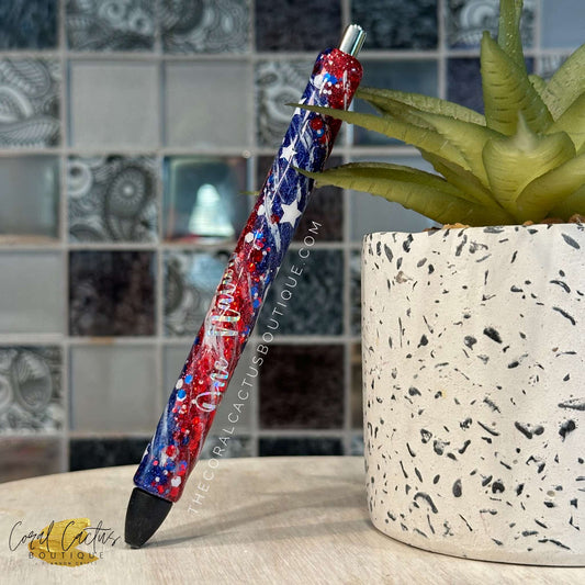 Custom Pen - One Nation Under God Flag