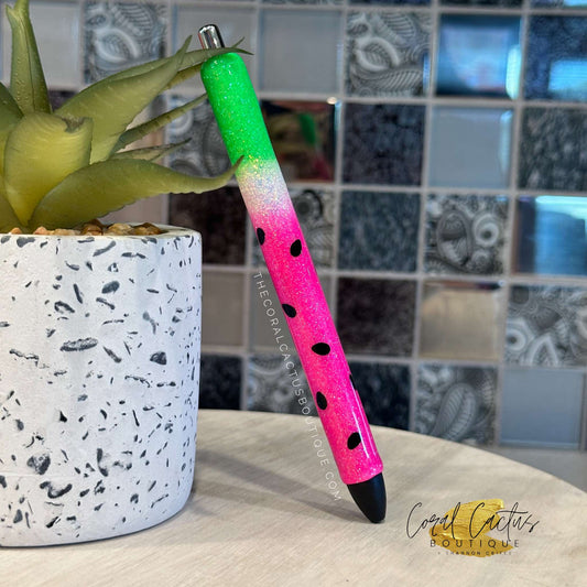 Custom Pen - Pink Watermelon