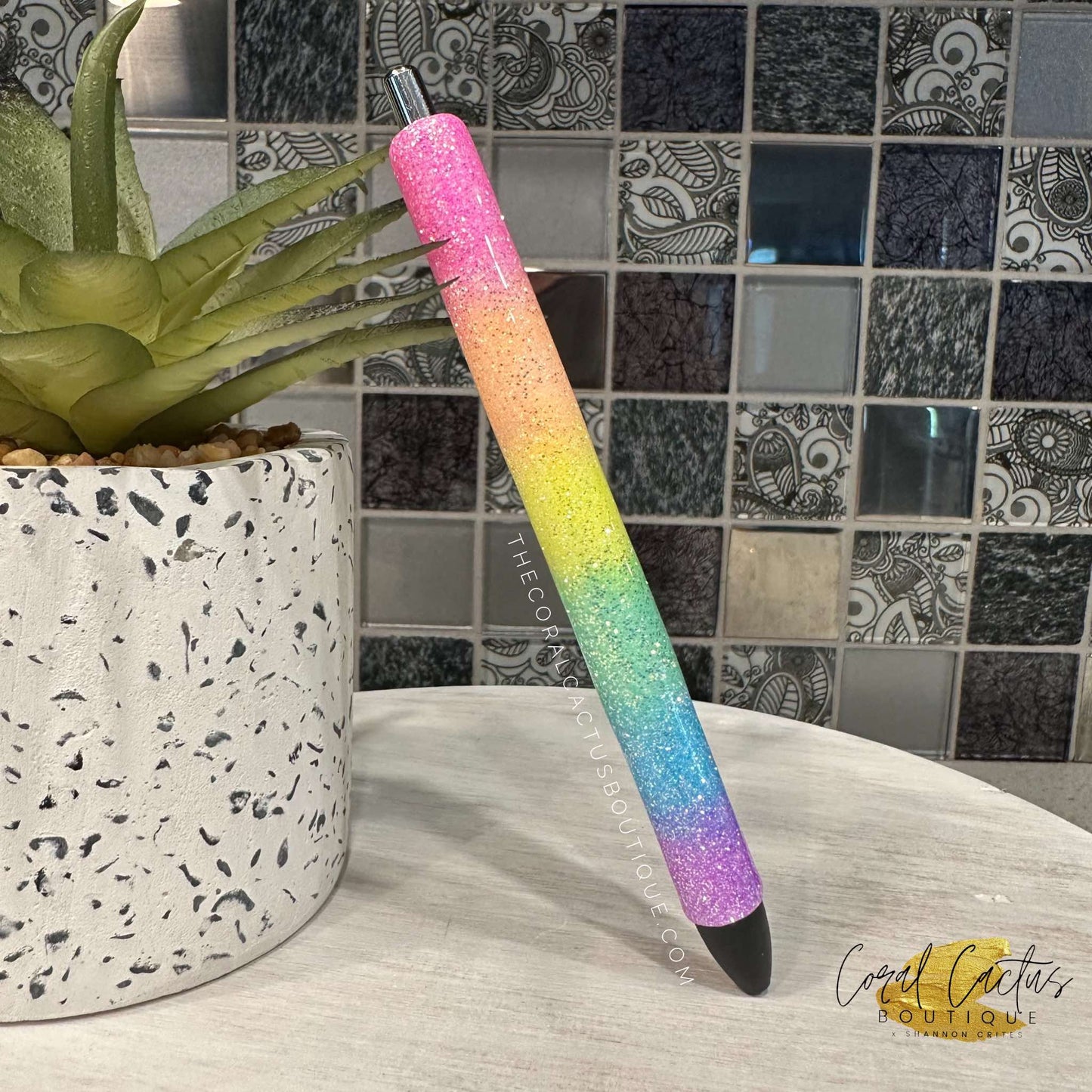 Custom Pen - Rainbow Ombre