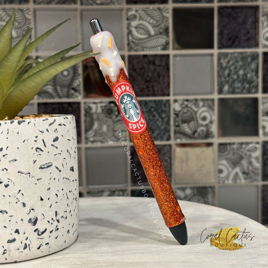 Custom Pen - Pumpkin Spice Sprinkle Drip