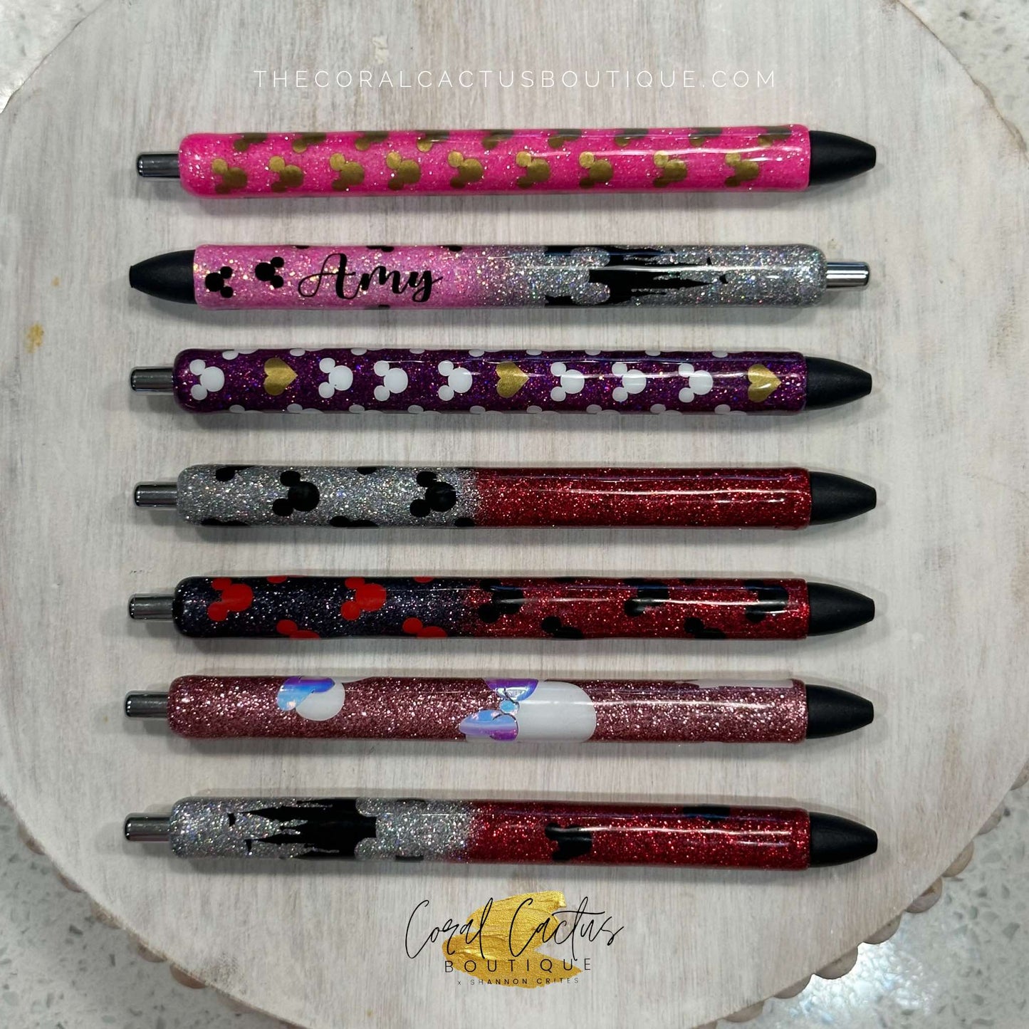 Custom Pen - Magical Castle Red