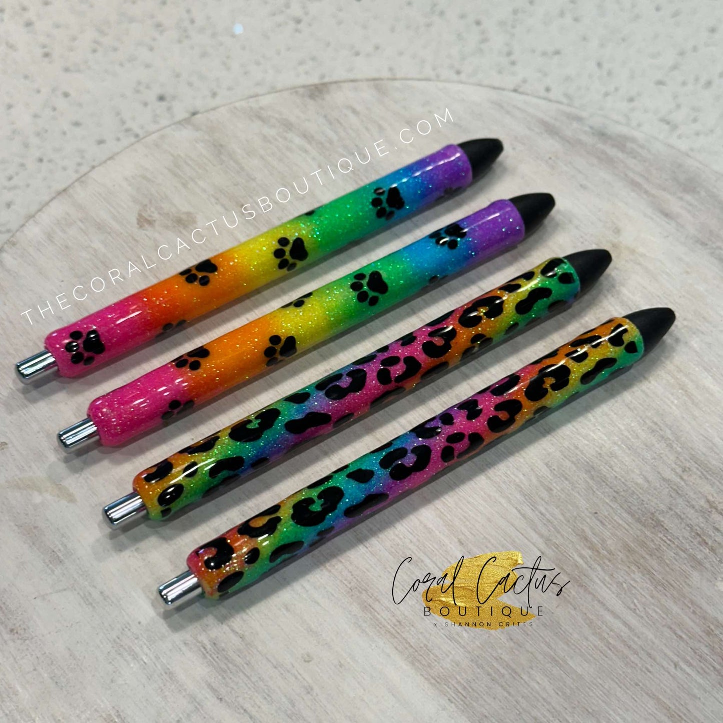 Custom Pen - Colorful Leopard