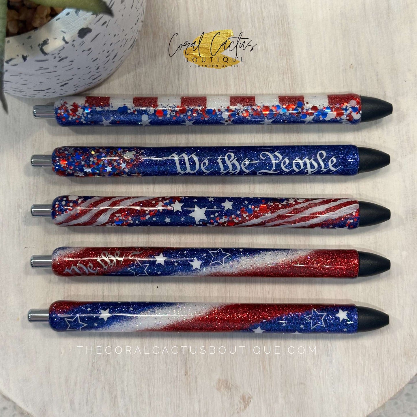 Custom Pen - We The People Swirl