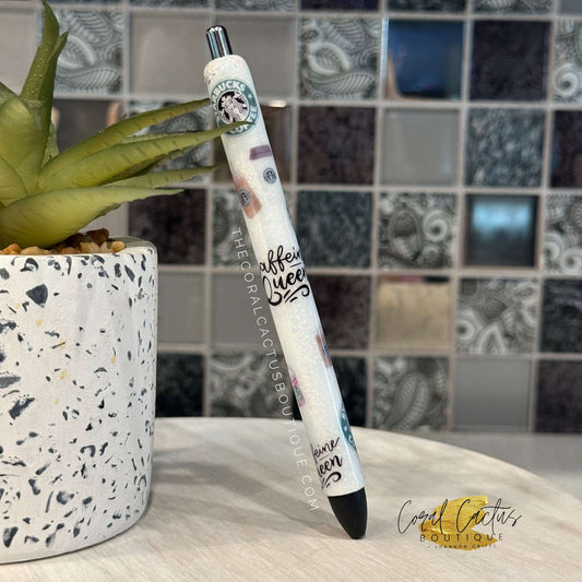 Custom Pen - You Matter - Caffeine Queen Coffee