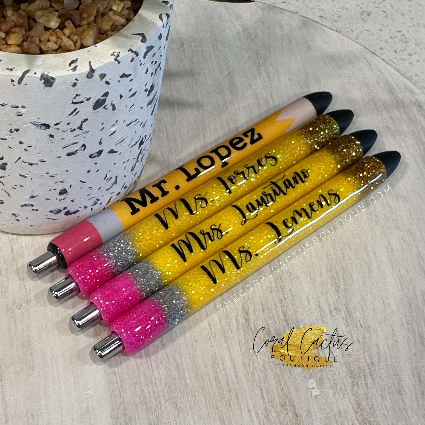 Custom Pen - Pencil No Glitter