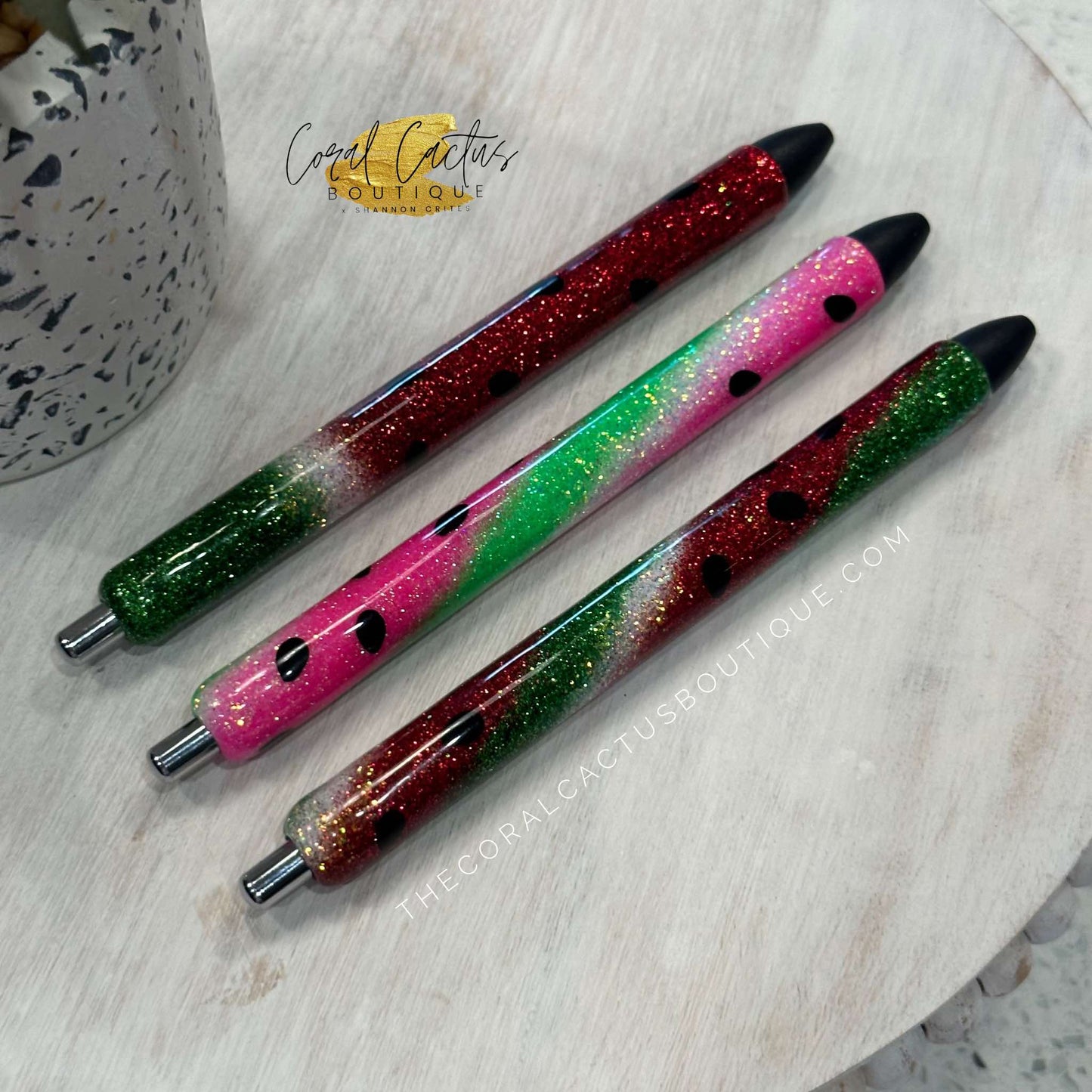 Custom Pen -Red Watermelon