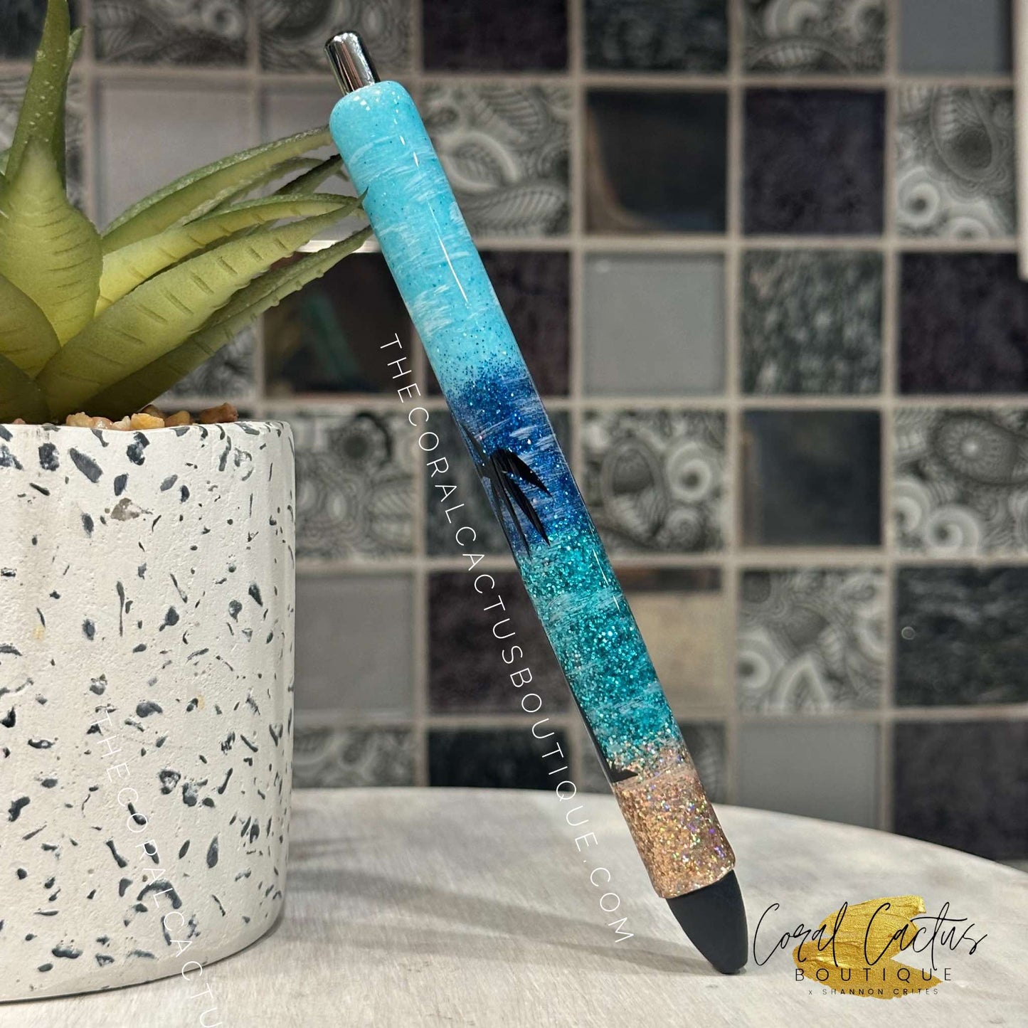 Custom Pen - Beachy Palm