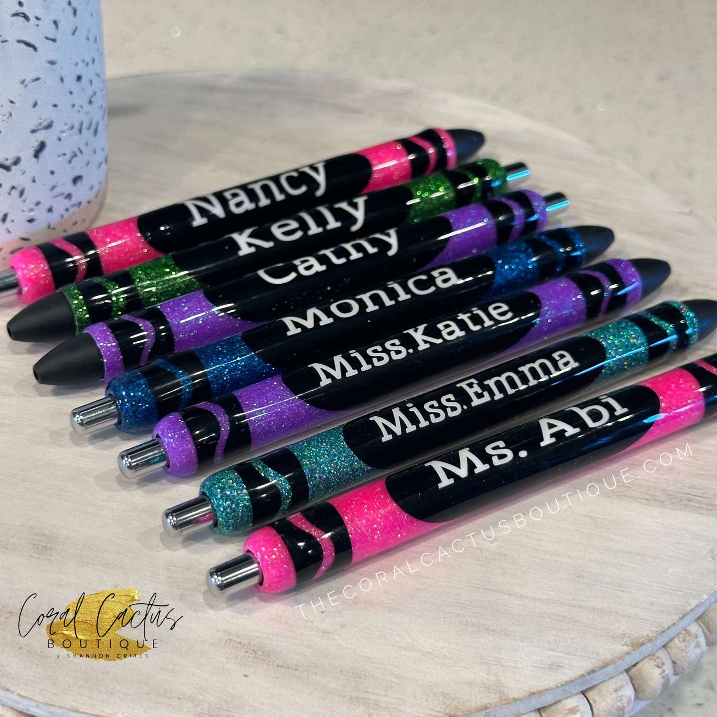 Custom Pen - Crayola Dark Color Crayon