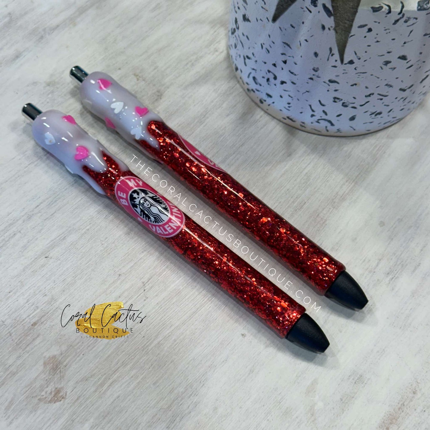 Custom Pen - Be My Valentine Coffee Drip