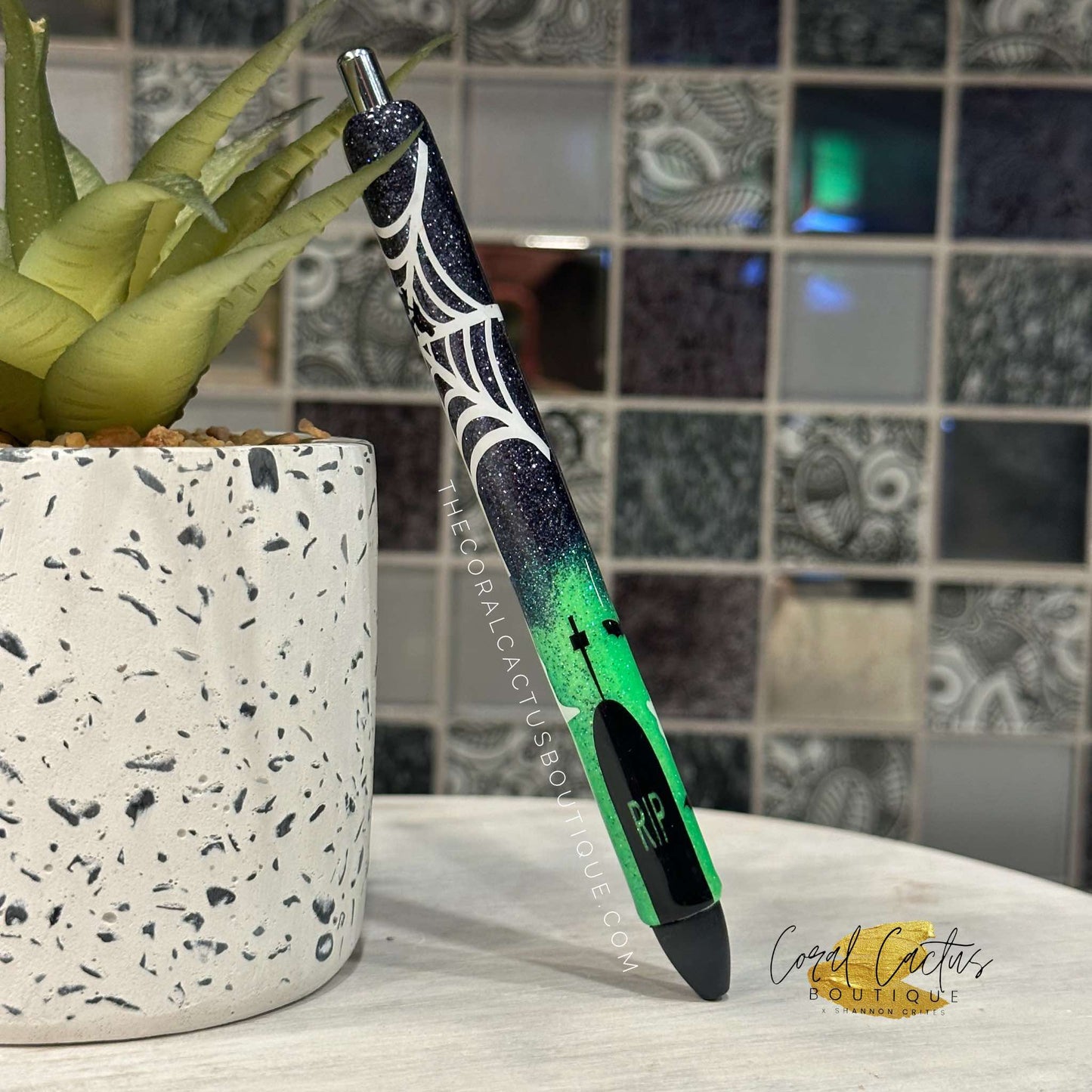 Custom Pen - Green Graveyard