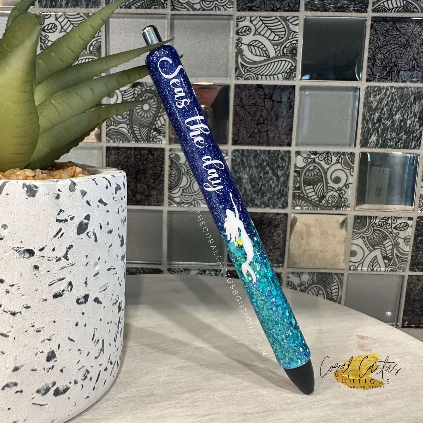 Custom Pen - Mermaid Glitter