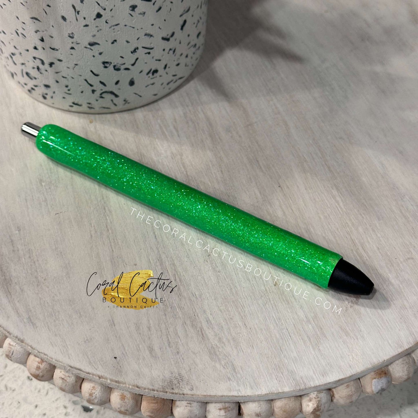 Custom Pen - Solid Color Glitter