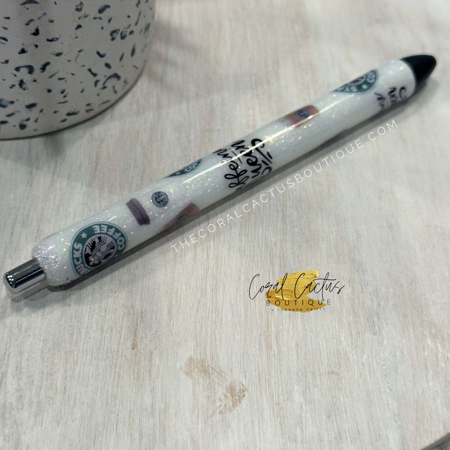 Custom Pen - You Matter - Caffeine Queen Coffee