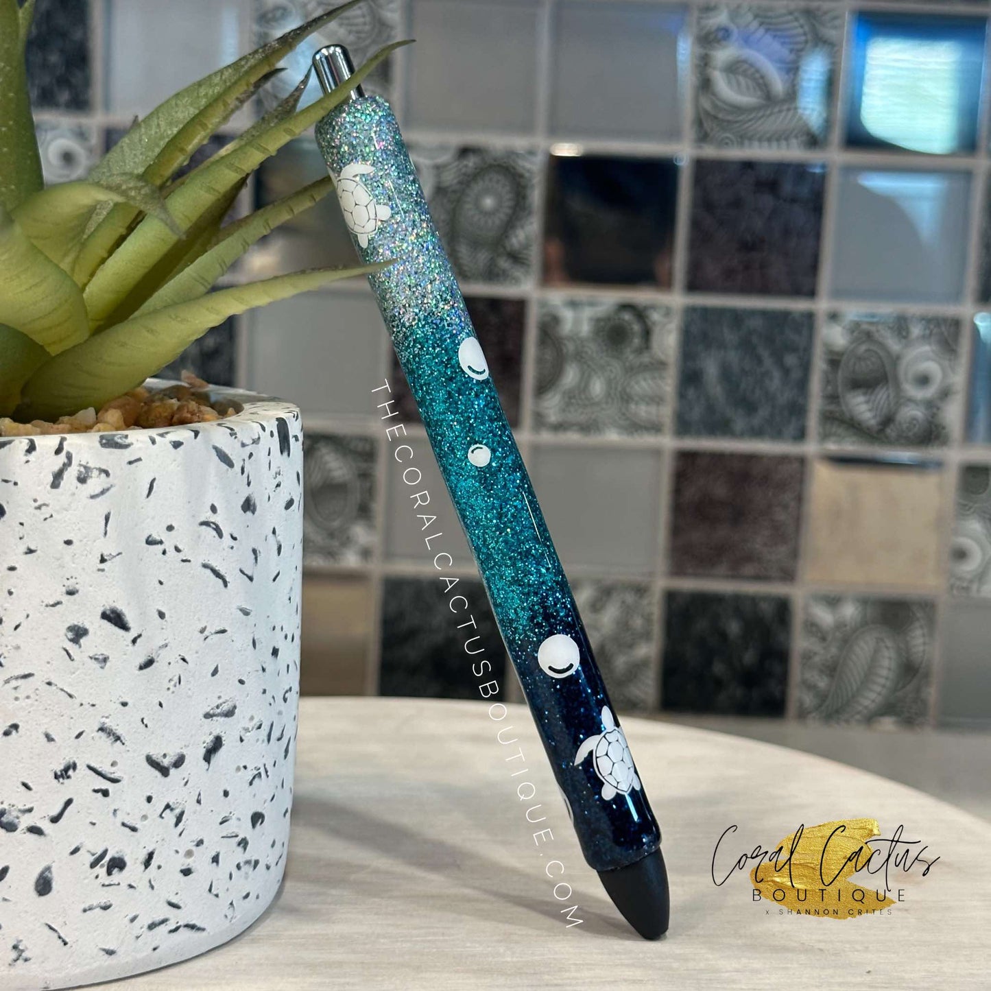 Custom Pen - Sea Turtle