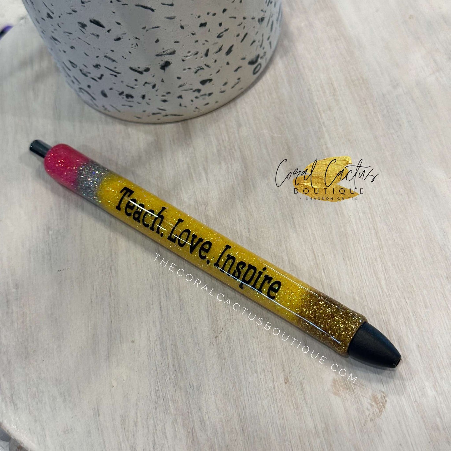 Custom Pen - Teach Love Inspire Pencil