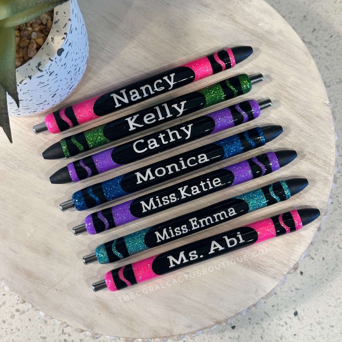 Custom Pen - Crayola Dark Color Crayon