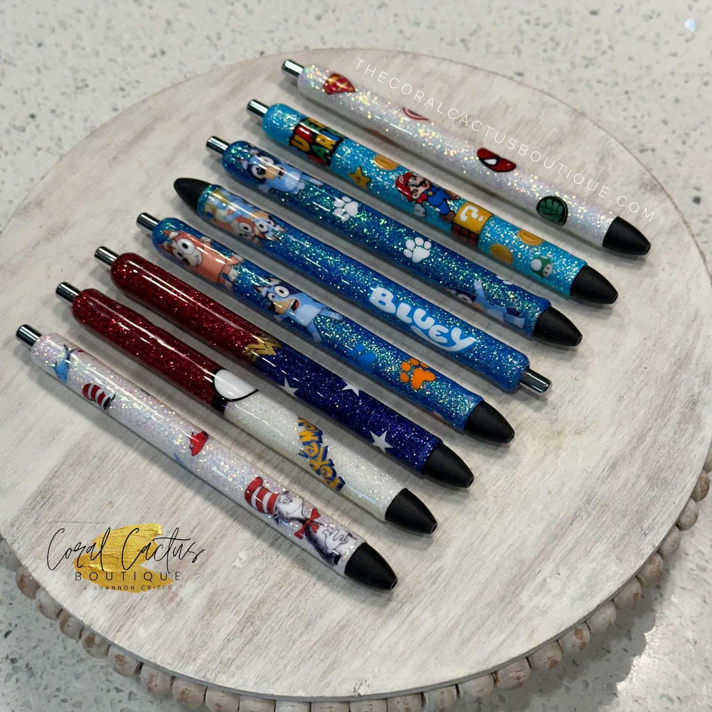 Custom Pen - Blue Sister Dogs