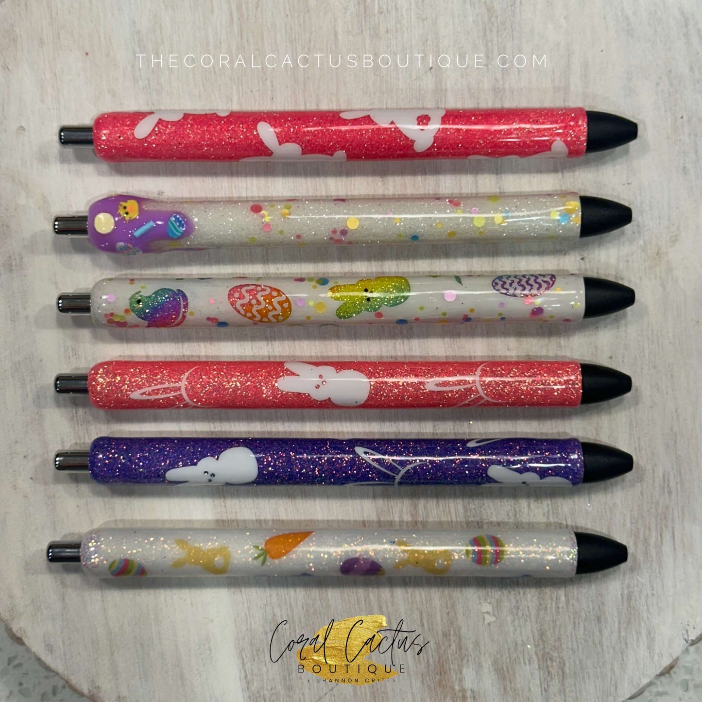 Custom Pen - Bunny Glitter