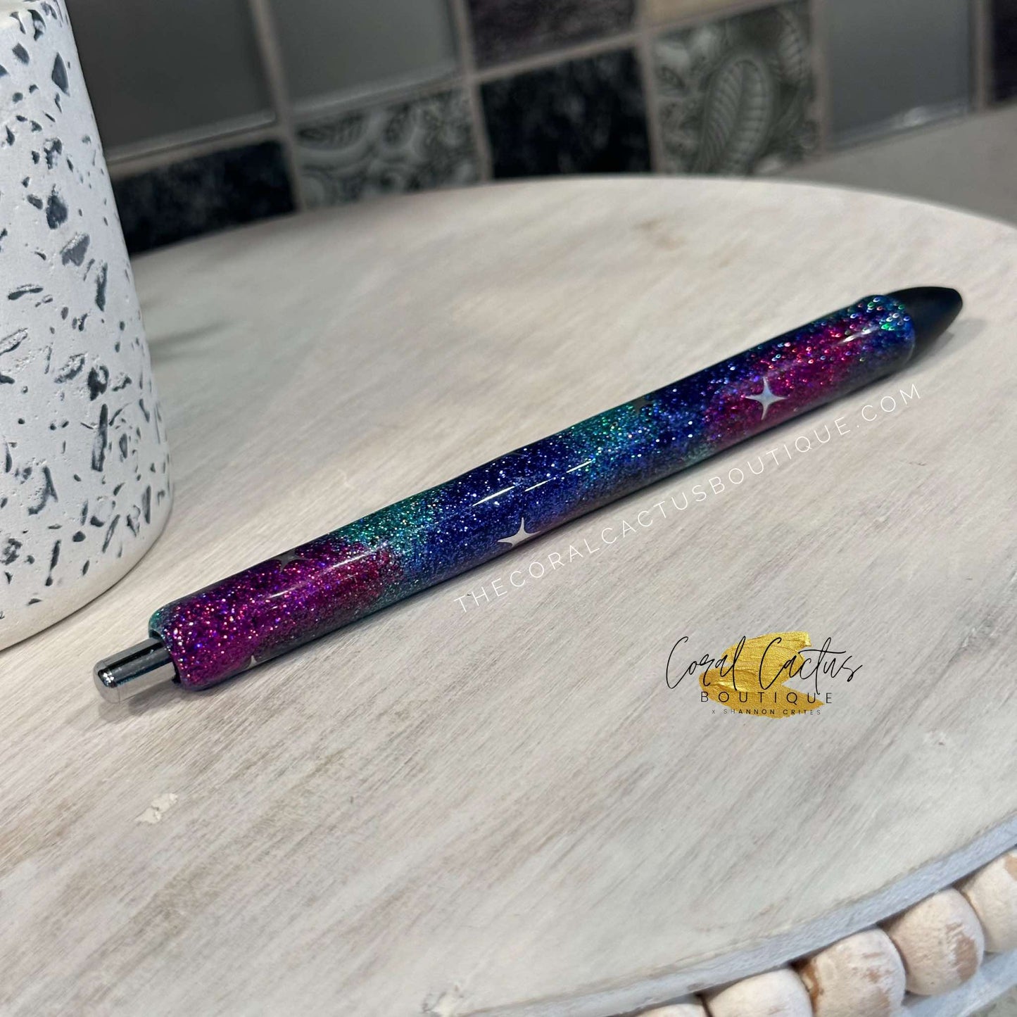 Custom Pen - Multicolor Galaxy Star