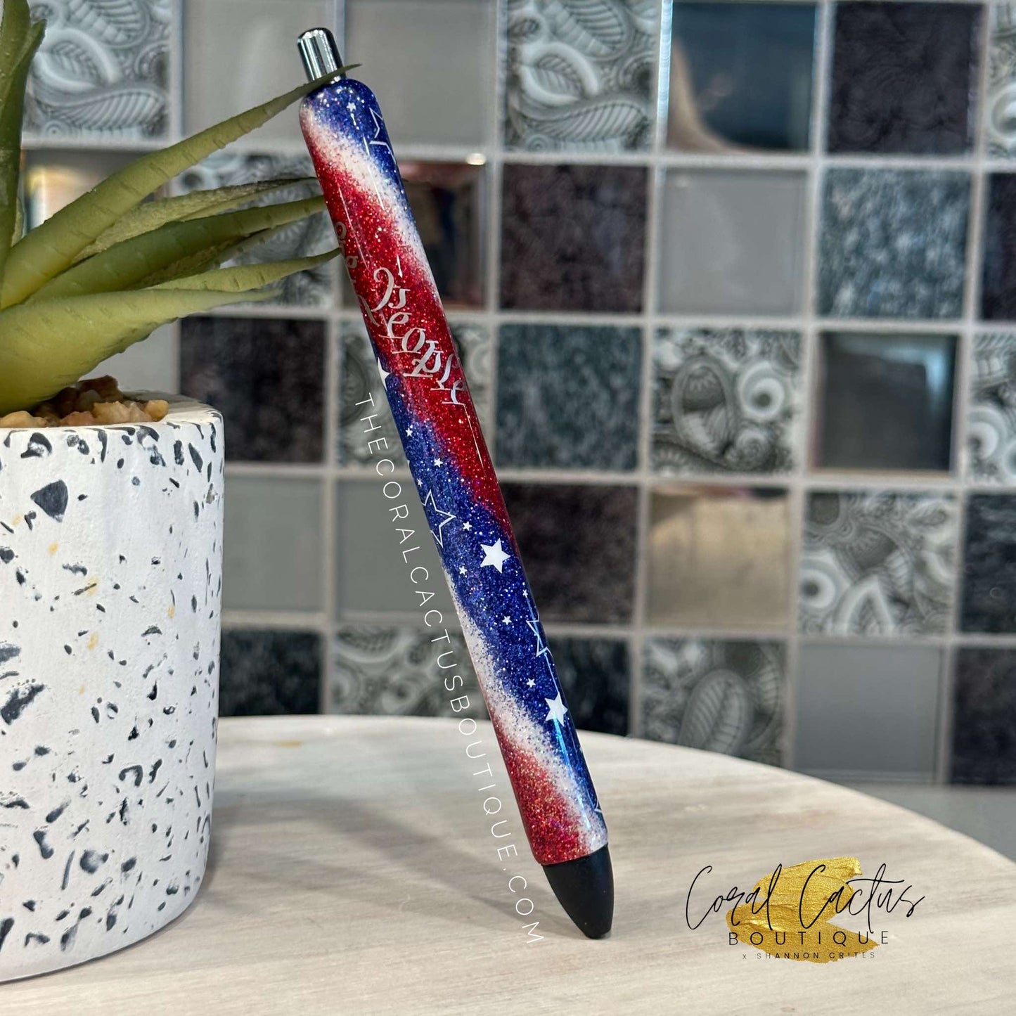 Custom Pen - We The People Swirl