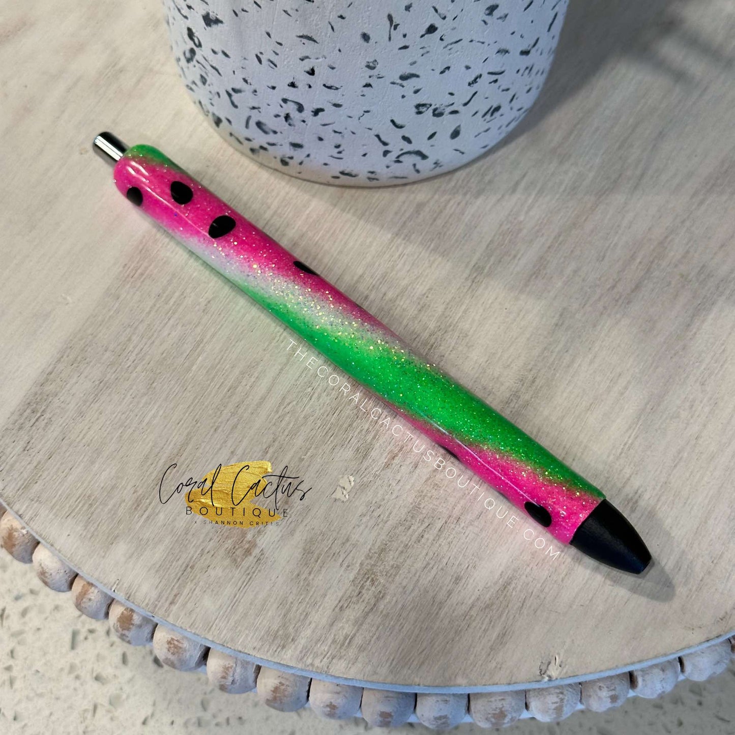 Custom Pen - Pink Watermelon