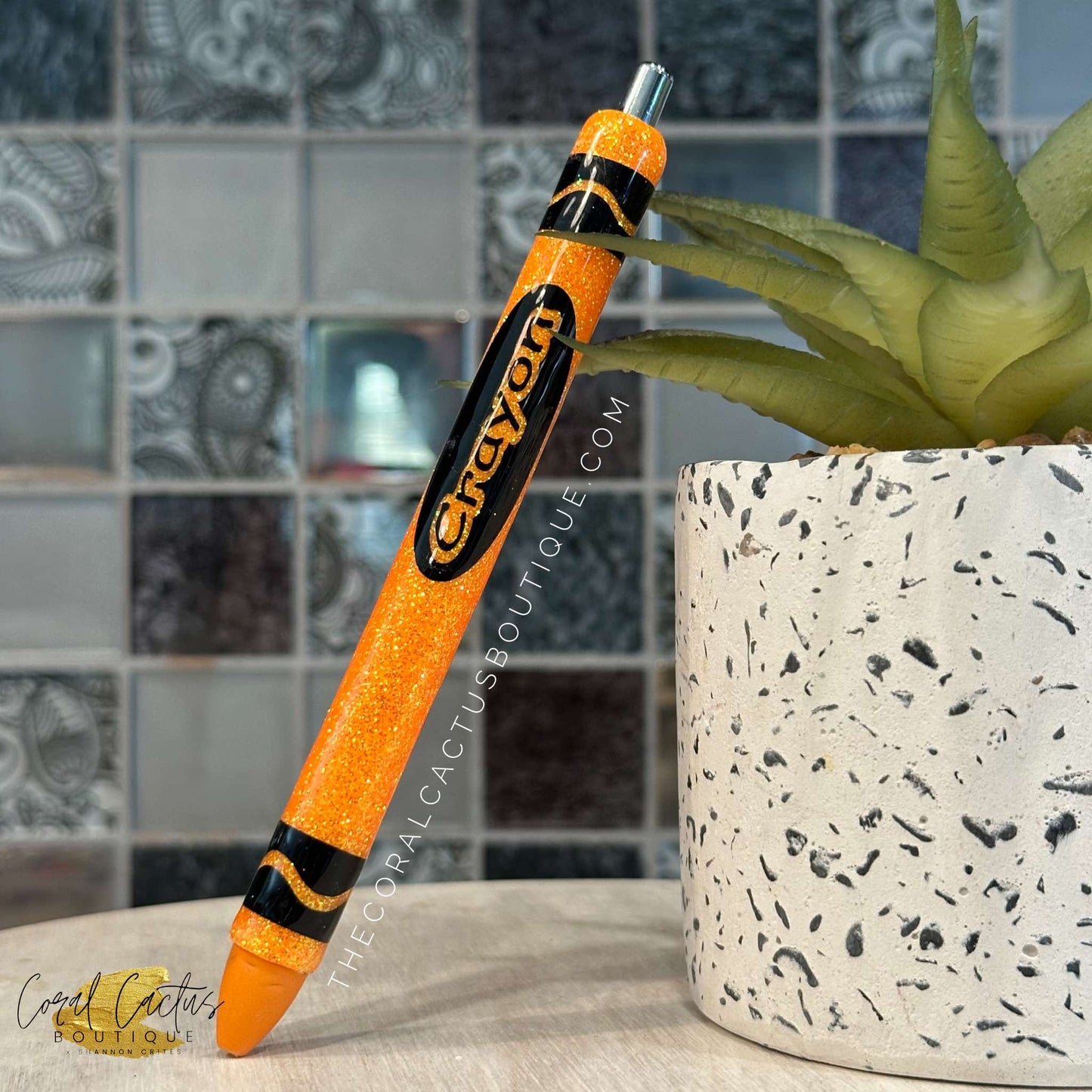 Custom Pen - Crayola Bright Color Crayon