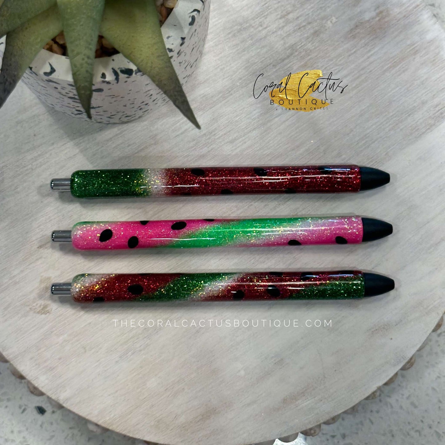 Custom Pen -Red Watermelon