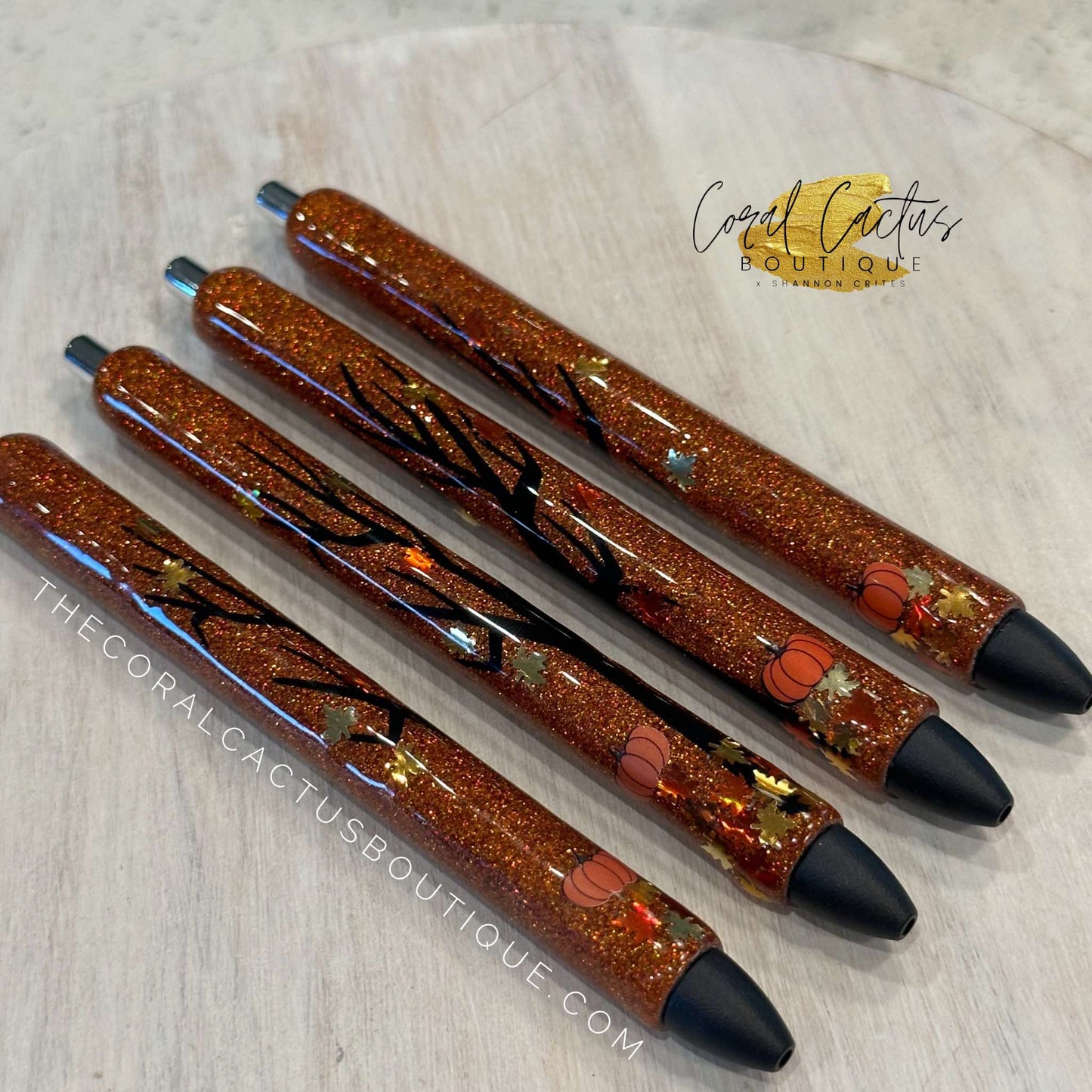 Custom Pen - Falling Leaves Tree