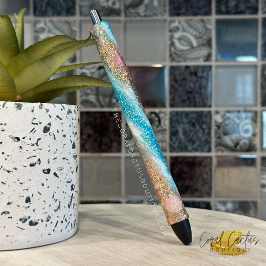 Custom Pen - Seashell Swirl