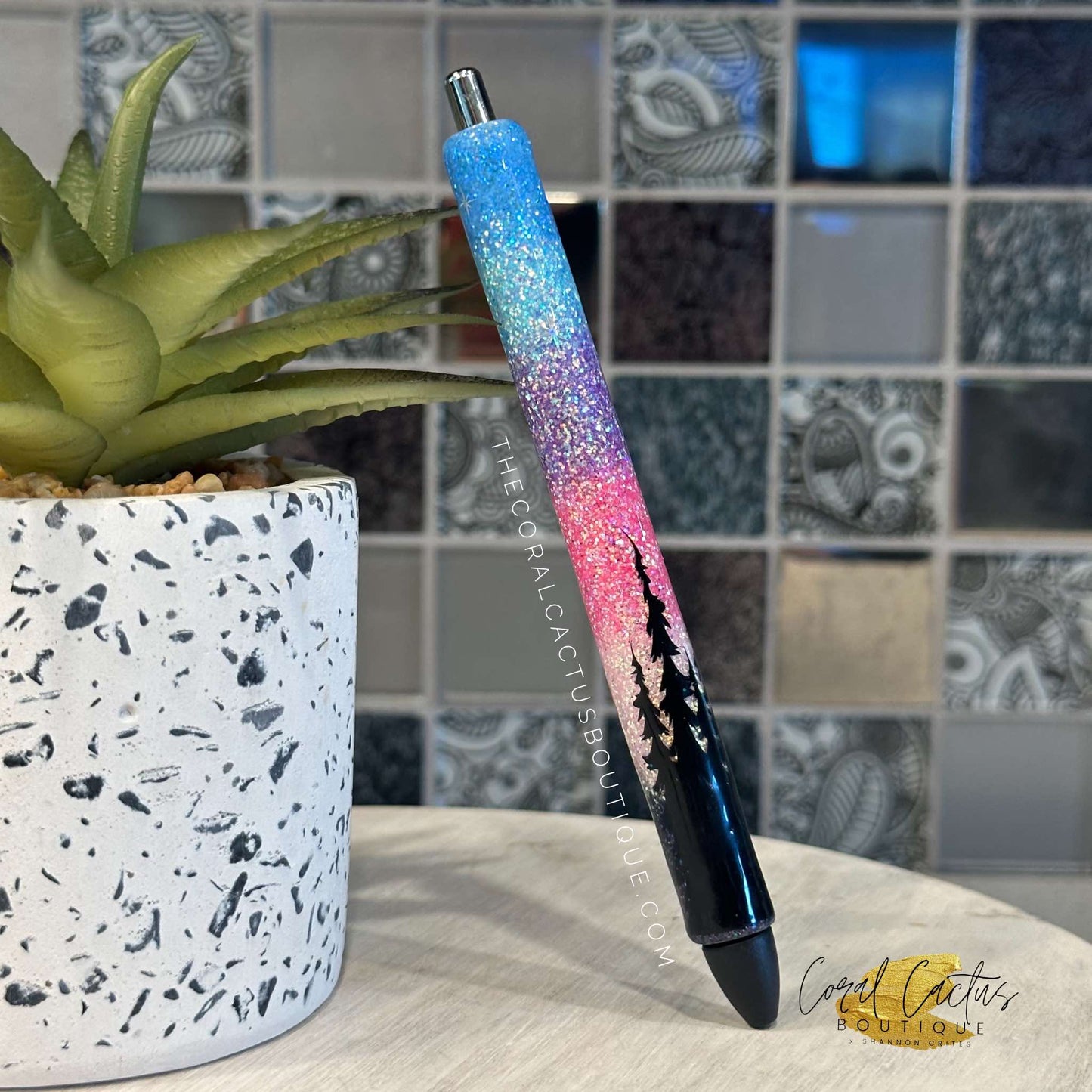 Custom Pen - Light Northern Lights