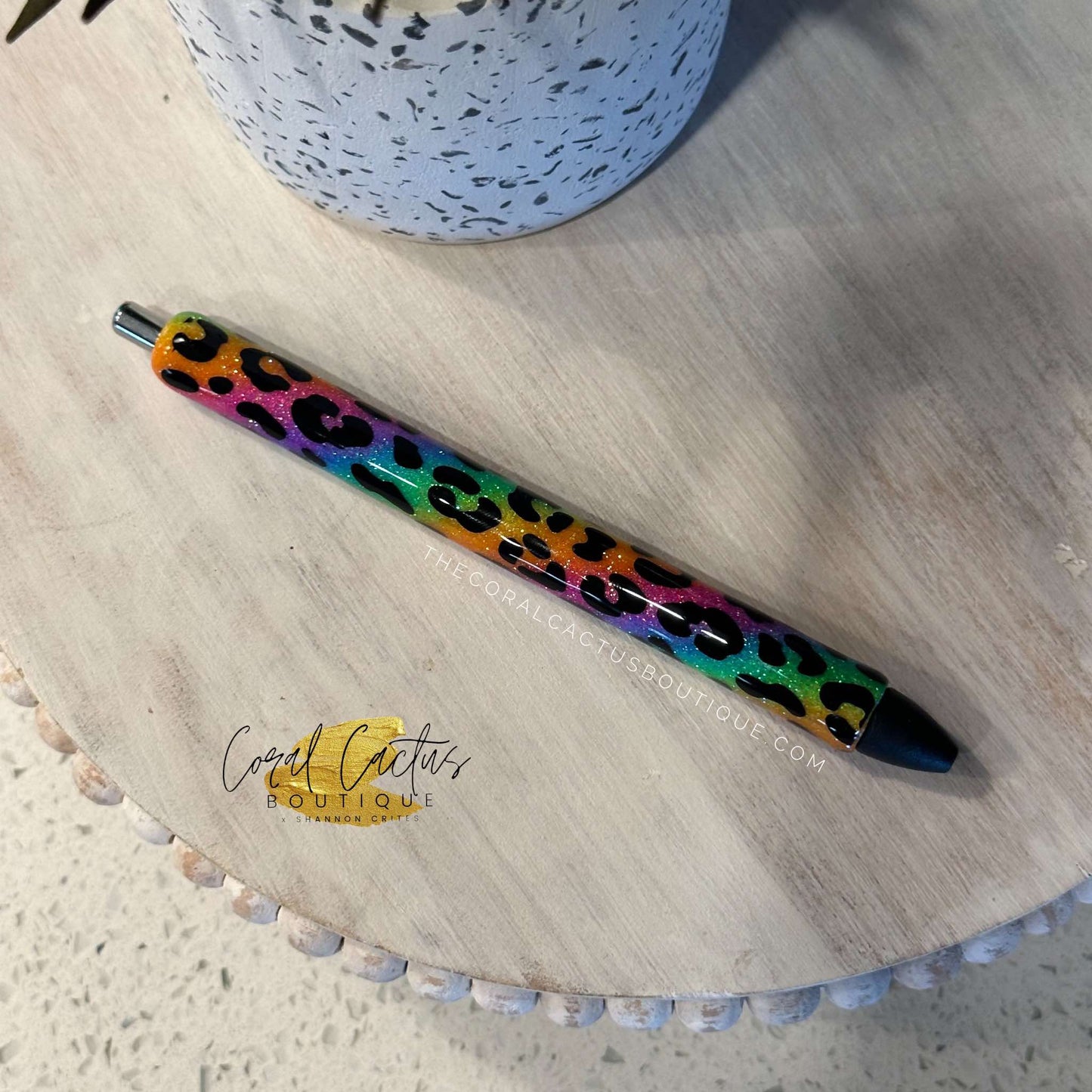 Custom Pen - Colorful Leopard