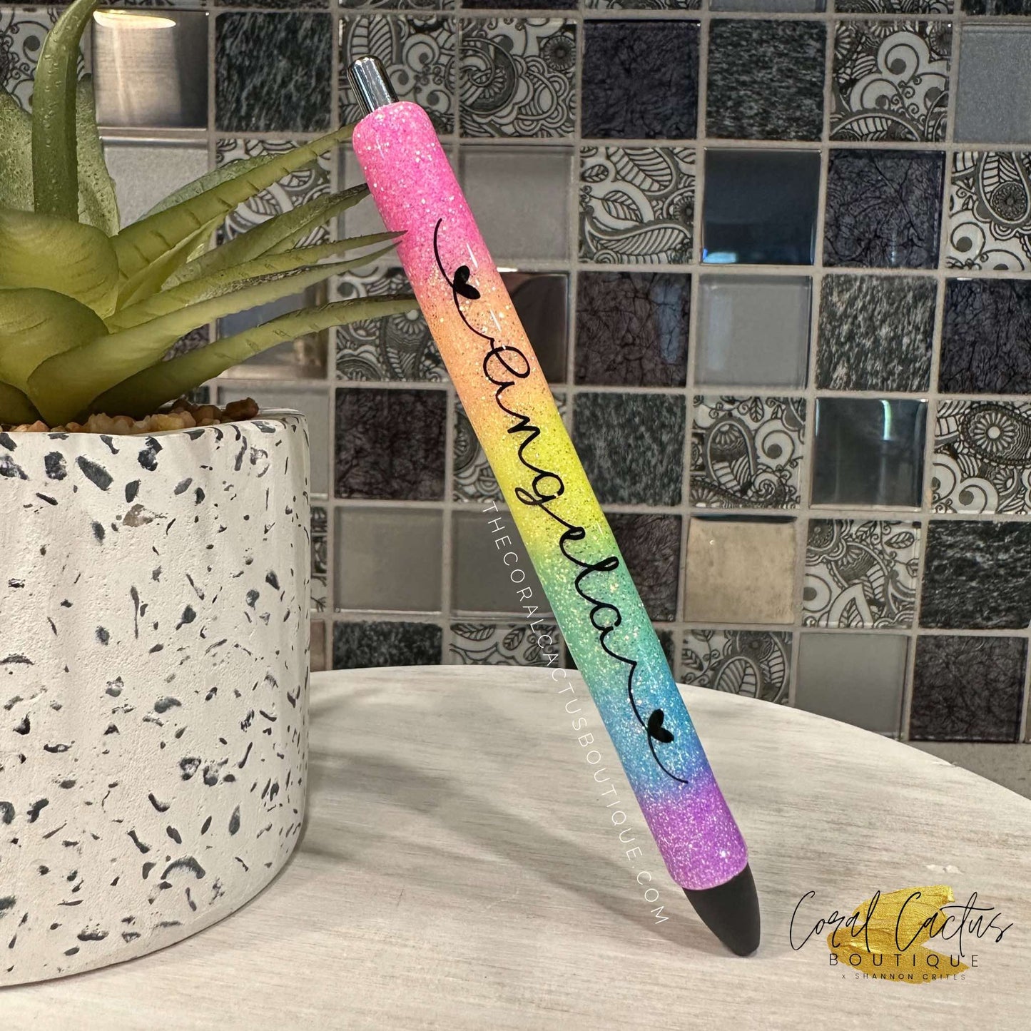 Custom Pen - Rainbow Ombre