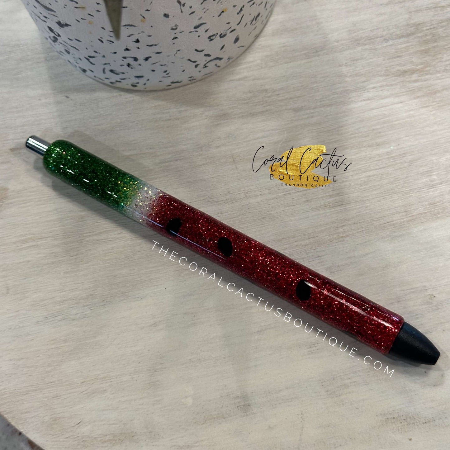 Custom Pen -Red Watermelon