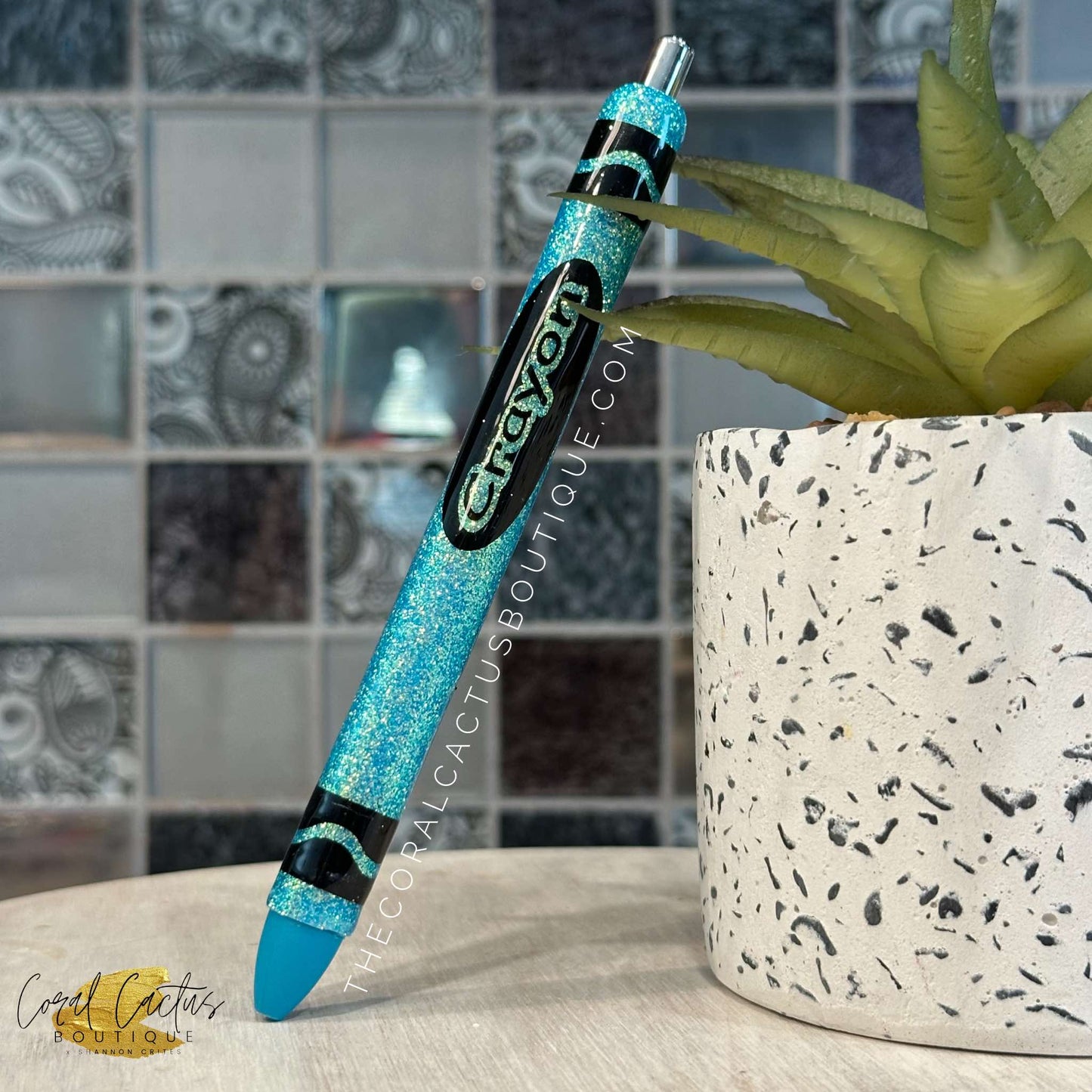 Custom Pen - Crayola Bright Color Crayon