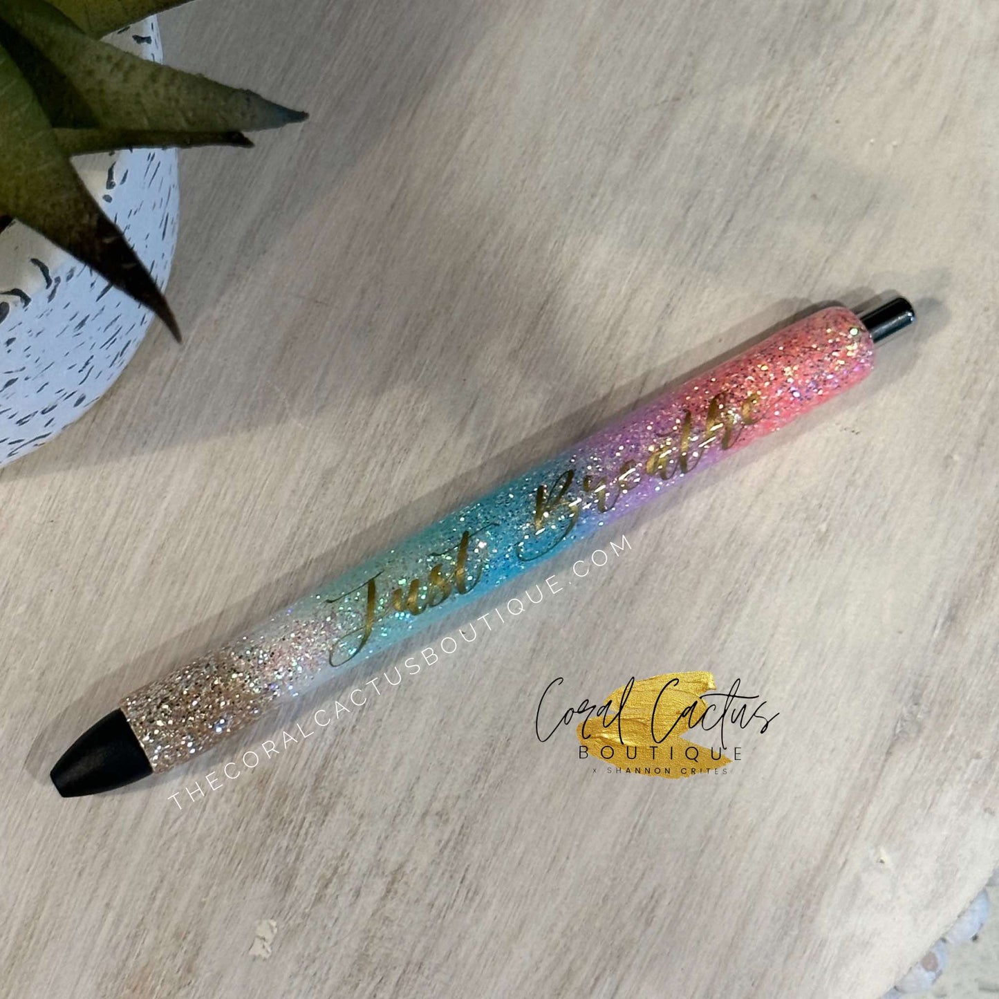 Custom Pen - Just Breathe