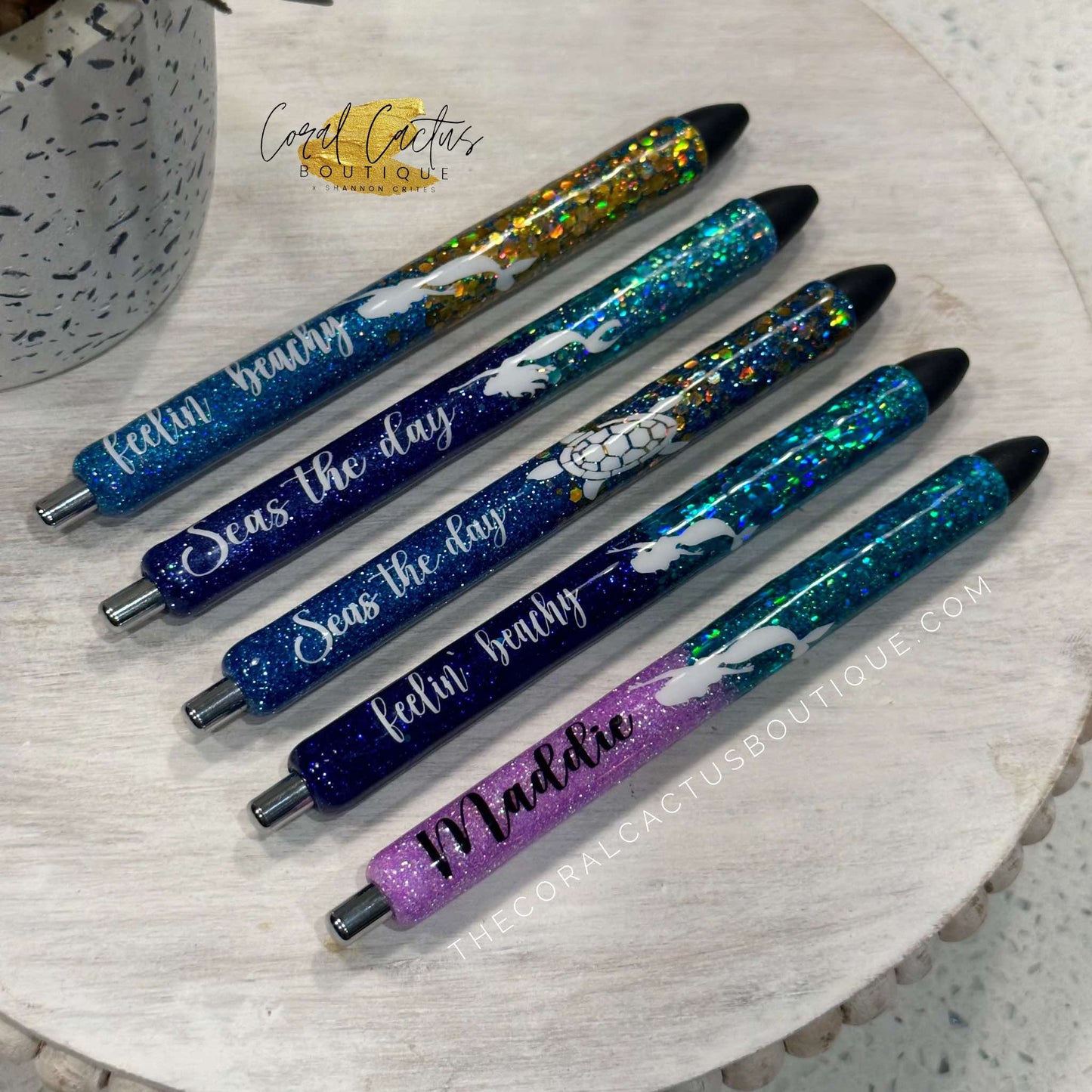 Custom Pen - Mermaid Glitter