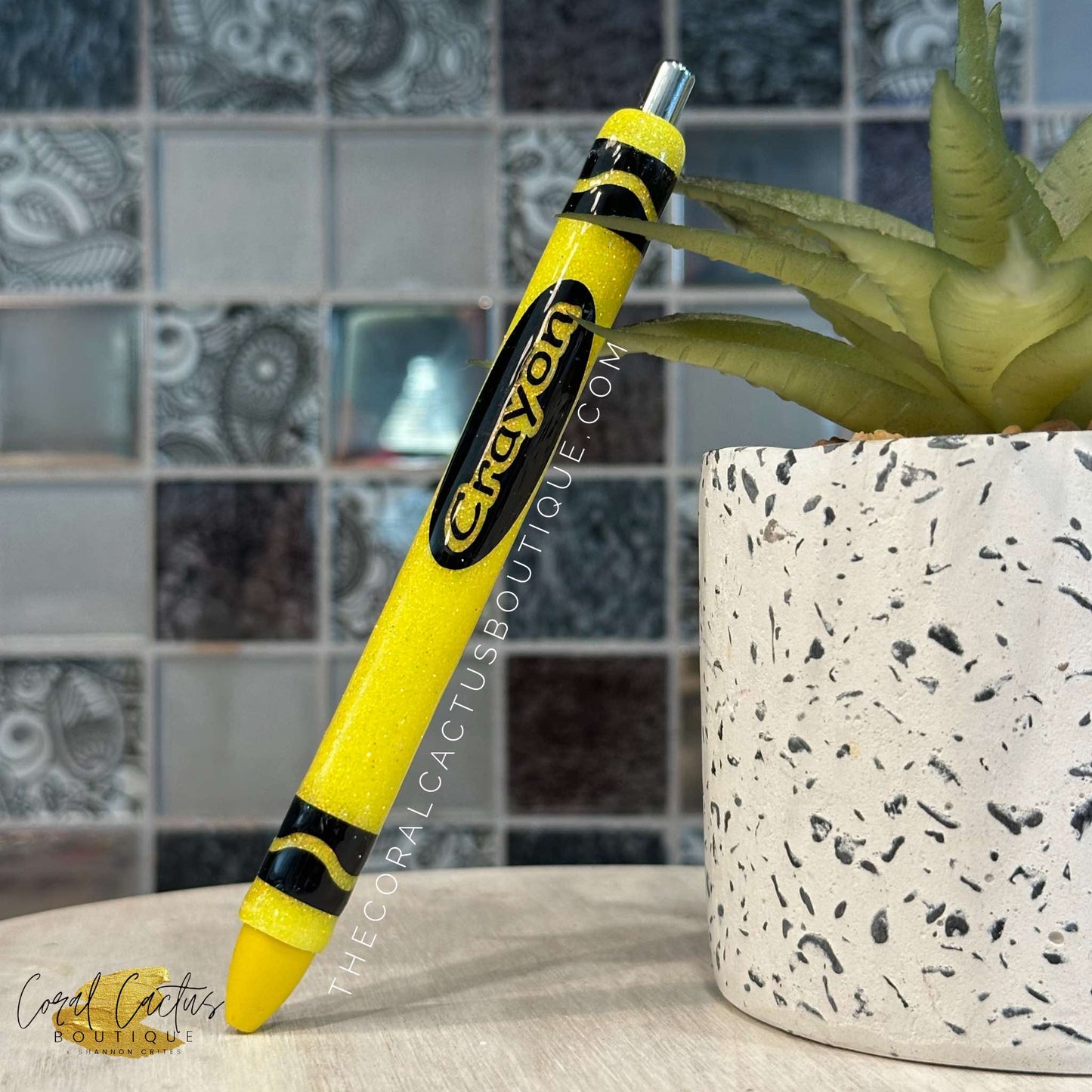 Custom Pen - Crayola Bright Color Crayon