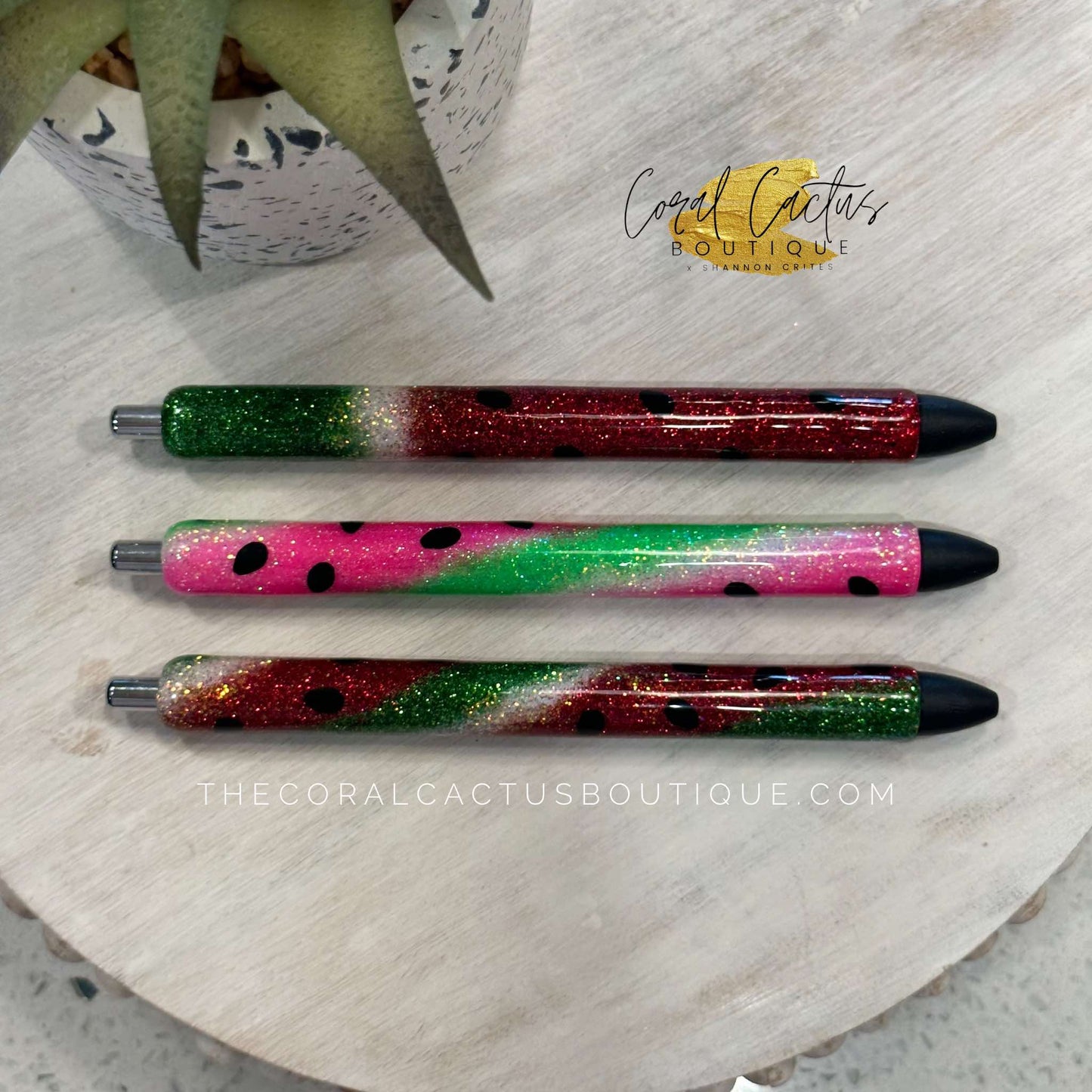 Custom Pen -Red Watermelon