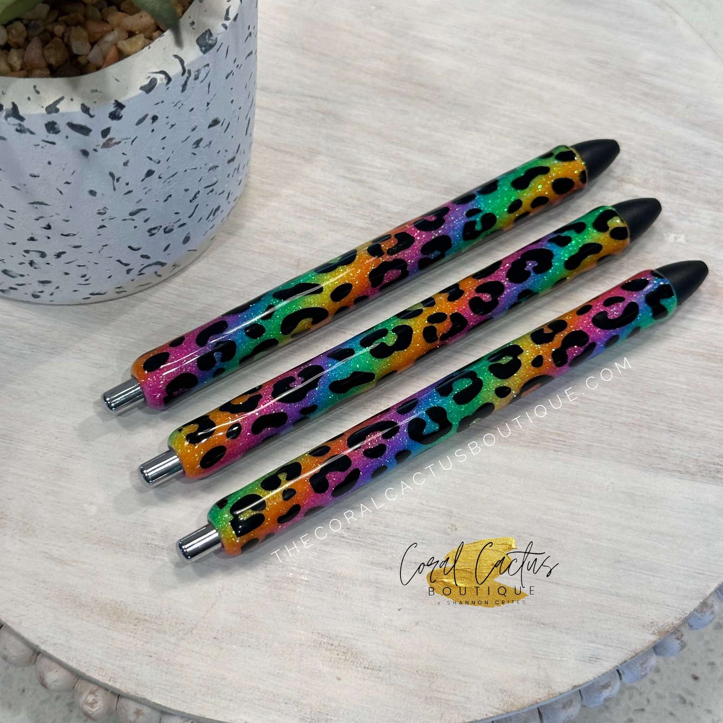 Custom Pen - Colorful Leopard