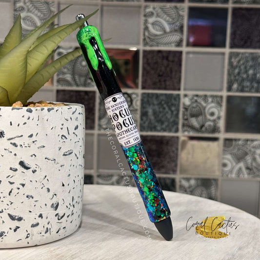 Custom Pen - Green HP Drip