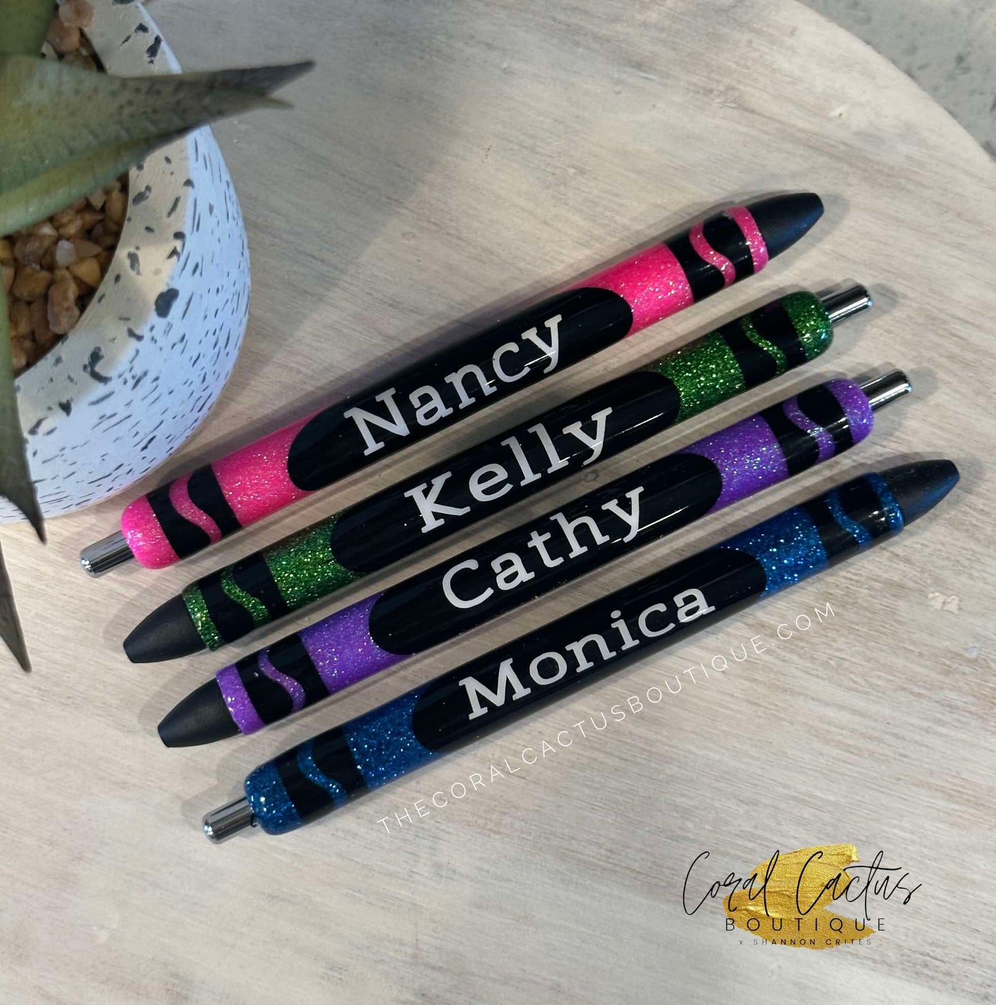 Custom Pen - Crayola Dark Color Crayon